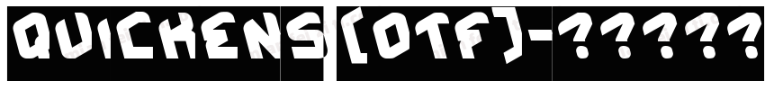 QUICKENS (OTF)字体转换